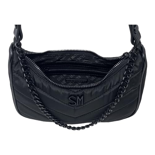 Image of Steve Madden Bpauli Shoulder Bag in Black Nylon Quilted