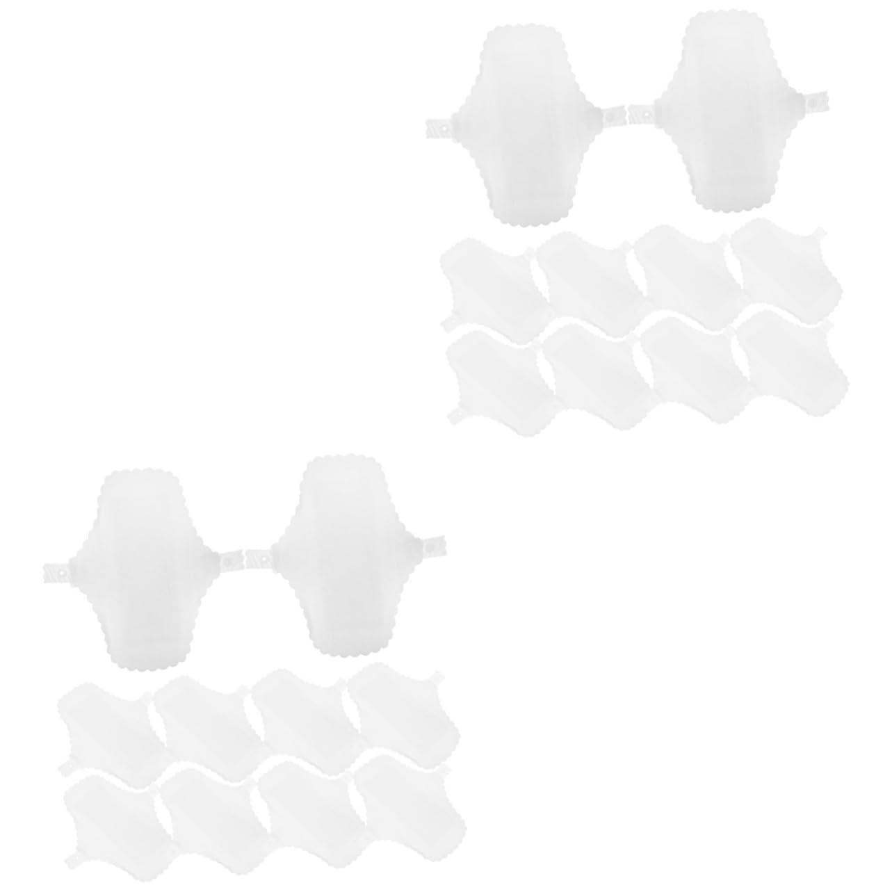Healvian 20pezzi Assorbenti Mestruali Riutilizzabili Cotone Lavabili Assorbenti Impermeabili Con Decorazione Pizzo Facili Da Indossare e Pulire Protezione Contro Perdite Per Donne e Ragazze