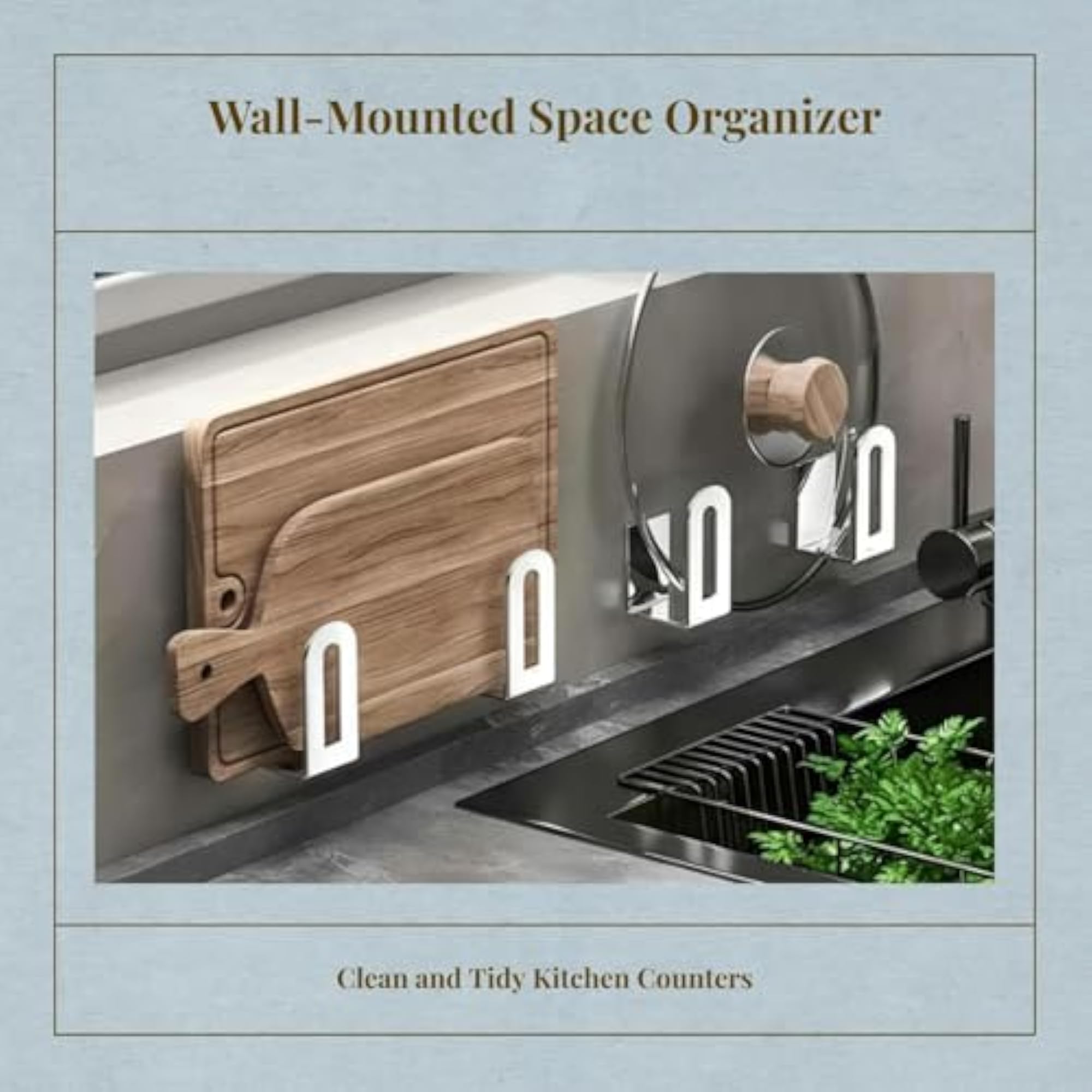 304 Stainless Steel Pot Lid Holder Organizer, Cutting Board Rack