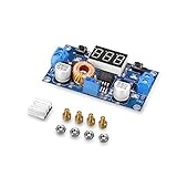  tinxi® 5A 75W DC DC Step down Converter Spannungswandler mit LED Voltmeter