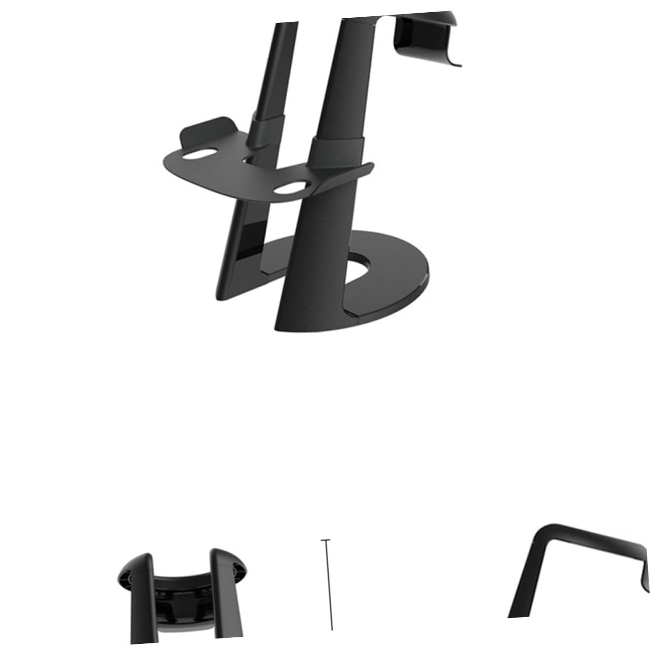 Soporte para Auriculares de Realidad Virtual Desmontable de Plástico Negro | Accesorio para Gafas Vr, Organización del Espacio, Fácil de Llevar, Montaje Extraíble, Color Negro