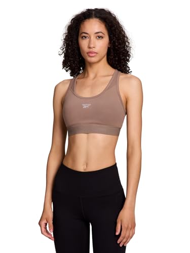 Reebok High Speed Women's Medium Impact Sports Bra - with Removeable Cups & Elastic Hem Band