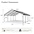 LAUSAINT HOME 20x20 FT Metal Carport Enhanced Base Heavy Duty Garage Carports, Outdoor Galvanized Car Shelter, Oversized Carport Canopy with Steel Roof and Frame, for Pickup, Boat and Tractor