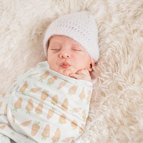 Image of GLLQUEN BABY Swaddles for Newborns 0-3 Months, Adjustable & Easy Fastener | 3-Pack, Organic Cotton Swaddle, Womb-Like Nursery Swaddling Blanket reduces startle reflex, soft and skin-friendly fabric