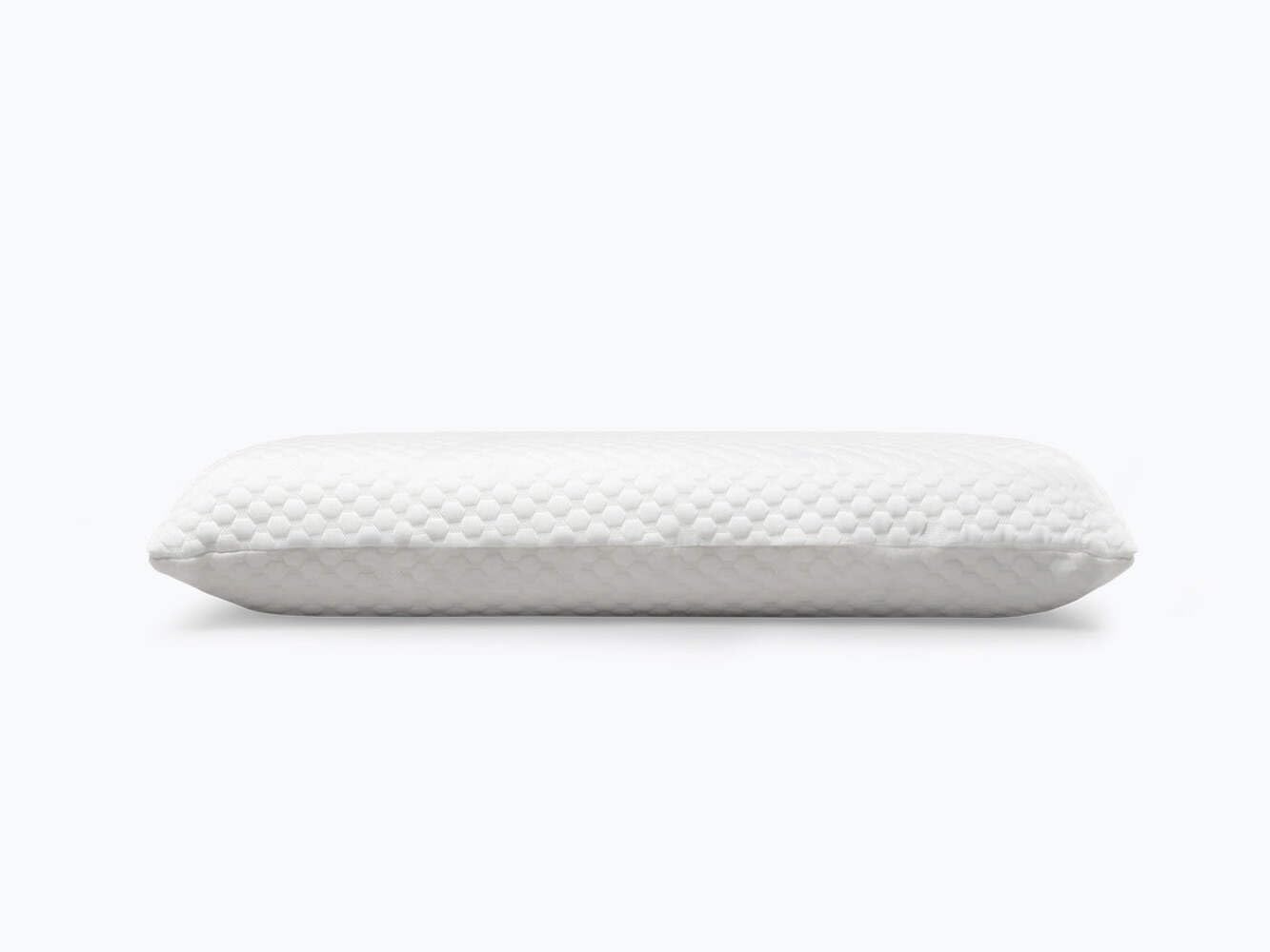 KHAMA Almohada Viscoelástica Amy Hilo Frío con PCM - Blanca (90x35) | Núcleo perforado, regulación térmica, tratamiento Gel-Pi, tejido Tencel™, altura 14 cm, Fabricada en España