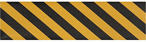 Jessup Jessup GriptapeÂ® Colors Skateboard Sheet, 9 x 33", Yellow/Black Stripe (Pack of 20)