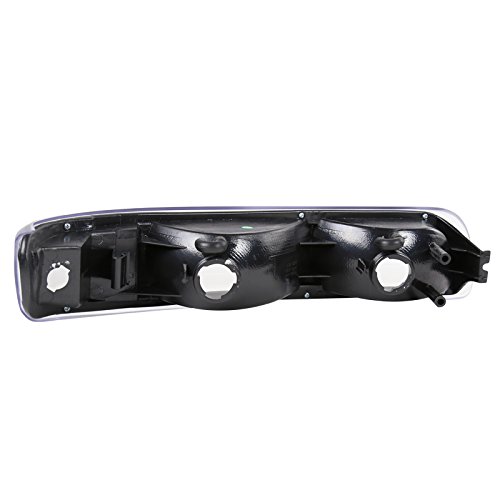 2000-2006 Chevy Suburban Tahoe Crystal Headlights Head Lamps Black 00 01 02 03 04 05 06 #TOP7