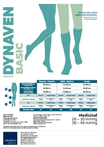Sigvaris Meia Calça 973 Basic At 30-40 Mm Longa Bege Pequeno