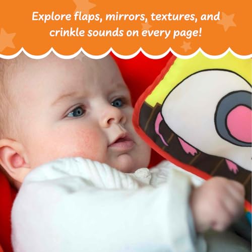 Tobe Readyforlife ENCBJLA Stimulating Baby Books 0-6 Months And 6-12 Months Infants - Crinkle Books For Babies - Toys Gift For 1 Year Old - Soft Cloth Animals Baby Books thumb #2