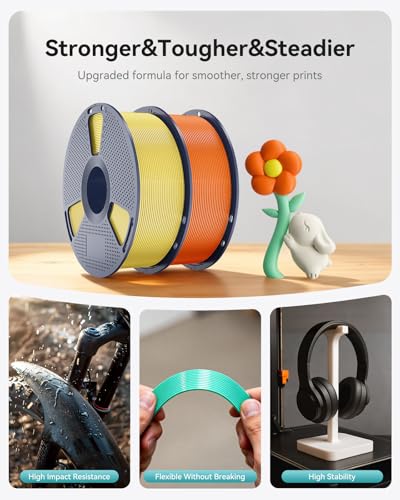 Image of SUNLU PLA+2.0 Filament 1.75mm, Upgraded Tougher & Stronger PLA Plus for 3D Printers, Smooth & Neatly Wound, ±0.02mm Accuracy, 1KG Spool (2.2lbs),Olive Green