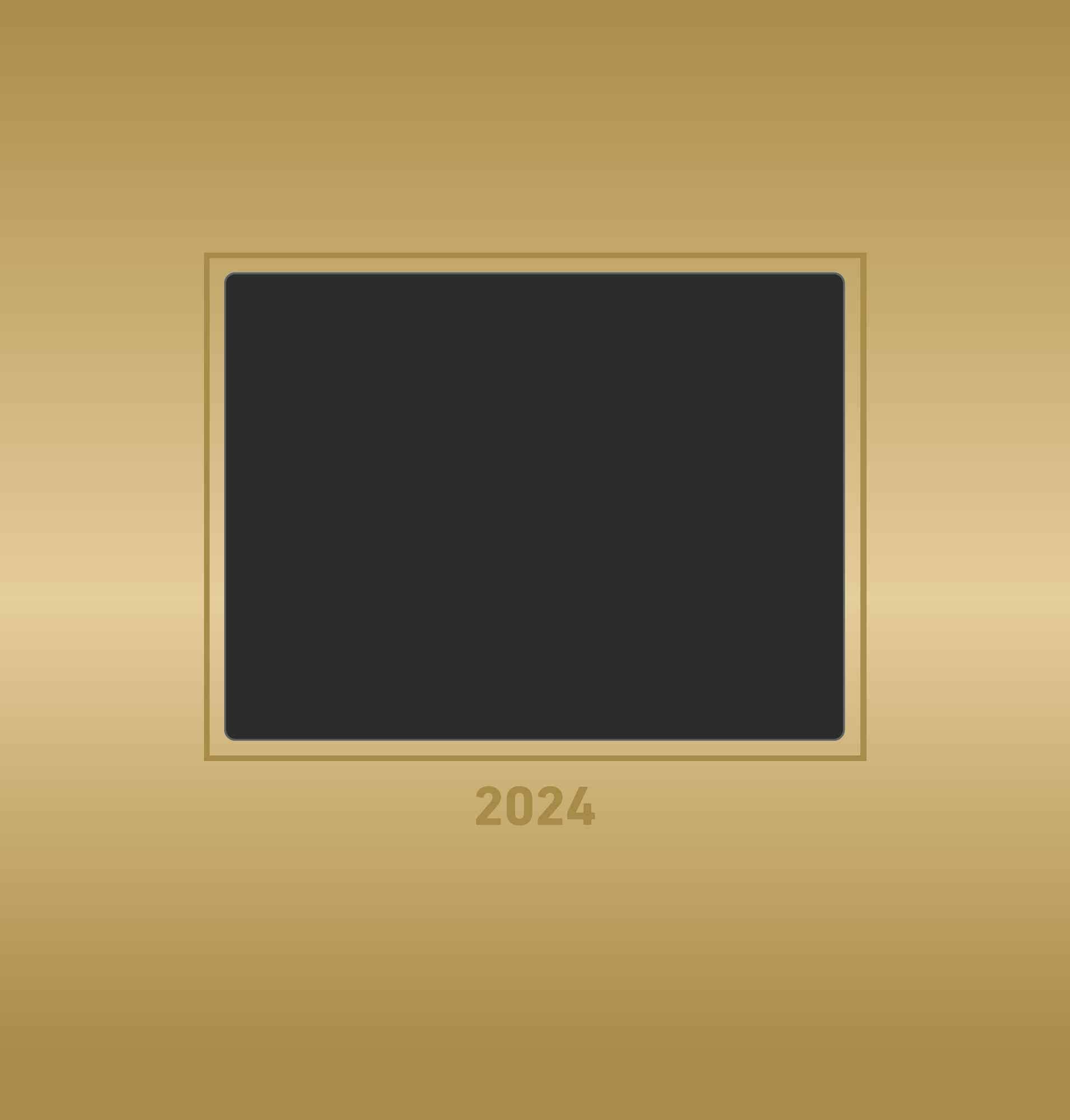 Photo Craft Calendar Gold 2024 - Do it yourself calendar 21 x 22 cm - dated - creative calendar - photo calendar - Alpha Edition