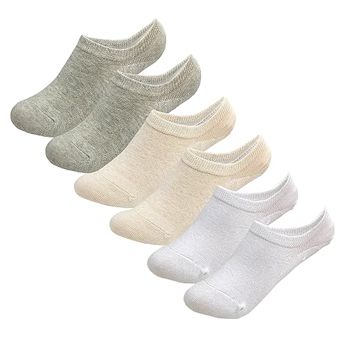Image of MAGIARTE Cotton No Show Socks Soft Pure Cotton Low Cut Athletic Invisable Non Slip Socks for Women and Men