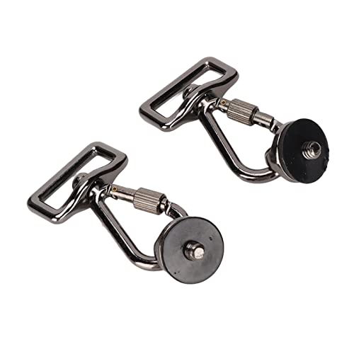 カメラストラップバックルセット、2個1/4インチクイックインストール金属ネジと一眼レフカメラショルダーストラップフックセット屋外用