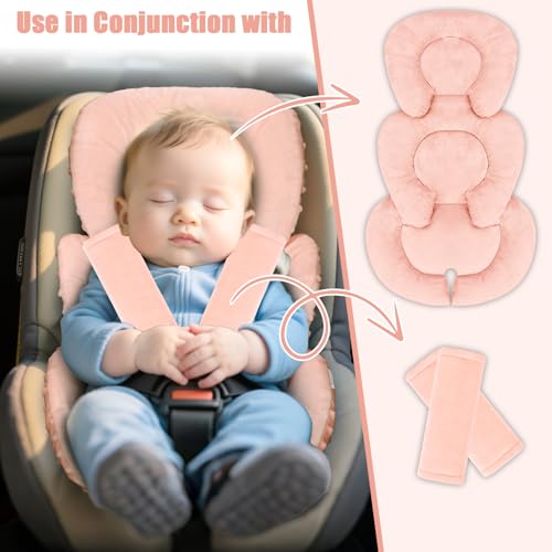 Image of GFU Infant Stroller mat, Fits for Stroller, Swing, Orange