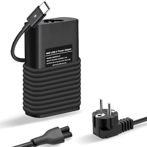 ZJWDATG 90W USB C Type C Chargeur Compatible avec Dell Chromebook 3100 3400 5190 XPS 13 15 17 Latitude 3400 3500 5300 5400 7390 7400 2 en 1 Precision 3540 3560...