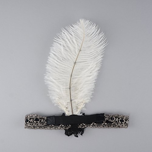 1920S Headpiece Feather Hair Accessories - Gatsby Costumes For Woman Flapper Headband #TOP3