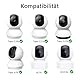 Kamera Magnetische Halterung Kompatibel mit Tp-Link Tapo C200/ C210/ C220/ Tc70/ C225/ C211, Kasa Ec70/ Kc410s Überwachungskamera, Ohne Bohren Kamera Wandhalterungen für 1/4’’ Kamera