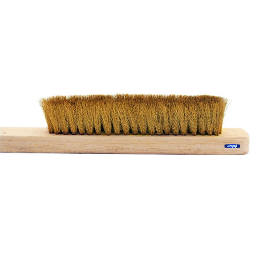 Brass Hand Brush with Crimped Wire and Wood Handle: Ideal for Cleaning and Polishing Jewelry 8-1/4"" image 4