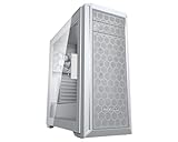 Cougar MX330-G Pro PC Gaming Case Mid Tower - Mini ITX/Micro ATX/ATX Motherboards with Tempered Glass Panel, 385mm GPU Supported, 1x 120mm ARGB Black Fan Rear Pre-Installed, White