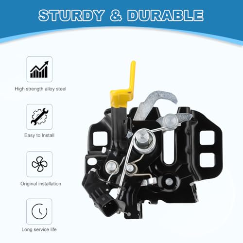 JDMON Car Engine Hood Latch Lock Compatible with Ford Mustang 2015-2019 Replacement for FR3Z-16700-A FR3Z-16700-B by JDMON - Image 5