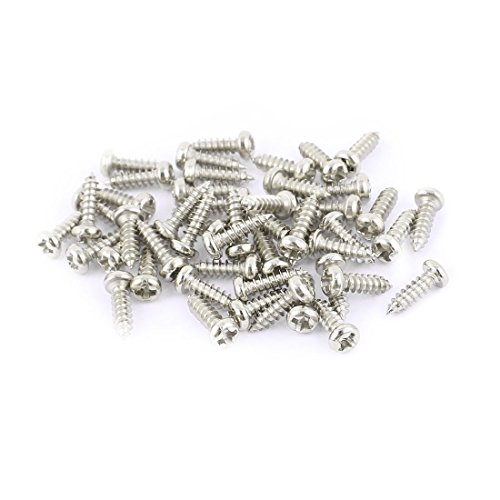 50 tornillos autorroscantes M3 x 10 mm acero inoxidable miniatura 1