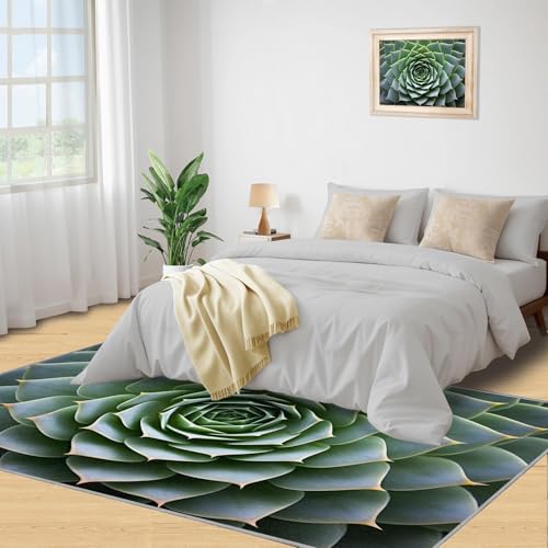 Tapis cactus antidérapant et lavable grand format 180x200