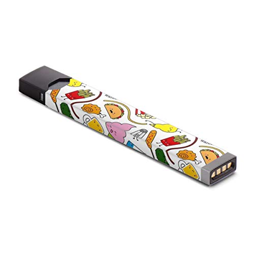 Accessories Sticker Kawaii Junk Food Pattern Skin Wrap Decal for JUUL (2 Pcs/Pack)