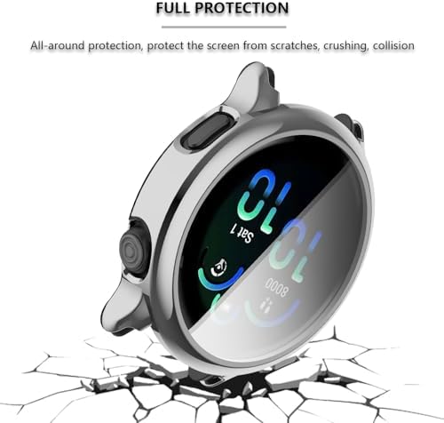 [3-Pack] Screen Protector & Case Compatible with Garmin Vivoactive 6, Soft TPU Plated Case All-Around Protective Screen Full Cover Bumper Compatible for Vivoactive 6 Smart Watch