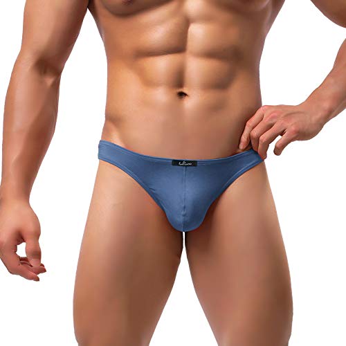 Wllwoo Men's Thongs Underwear, G-Strings Jockstraps Low Rise Stretch Sexy Modal Thongs Athletic Supporters Multipack #TOP2