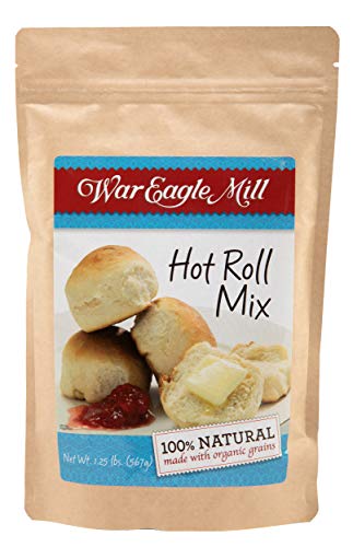War Eagle Mill Hot Roll Bread Mix, 100% natural, makes delicious dinner rolls by hand, or a fluffy loaf in the bread machine.