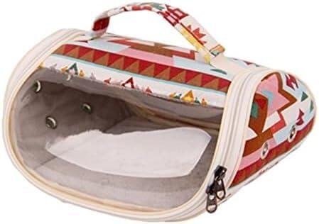 Birdcas Travel Bag for Parrots & Hamsters - Breathable Cockatiel Carrier for Outings & Trips, Portable Pet Backpack with Ventilation, Ideal for Small Birds & Rodents