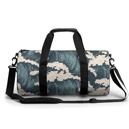 Sac de sport et gym 45x23x23cm compact pour voyage week-end et camping