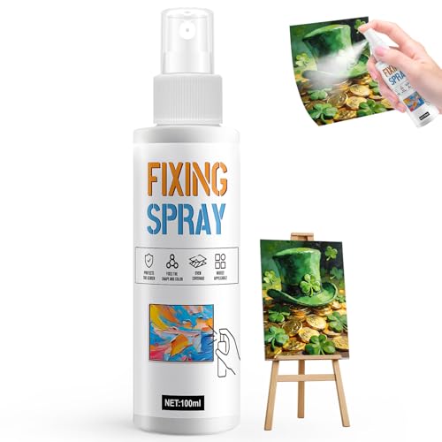 JAOJAO Fixative Spray for Pencil Drawings, Fixative Spray Moisturizes Long-Lasting