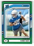 2024 Donruss Press Proof Green #332 Sione Vaki Rated Rookie Detroit Lions NFL Football Trading Card