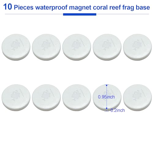 Image of Aquarium Choice 10 pcs 0.95 Inch Waterproof Magnet Coal Reef frag Base Coral fragging Kits(10pcs Magnetic Coral Base)