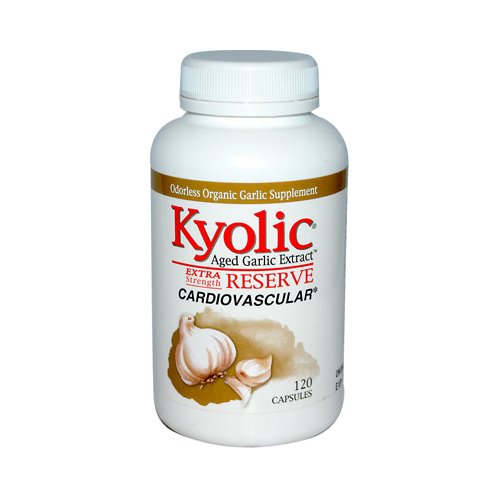 2 Packs Of Kyolic Aged Garlic Extract Cardiovascular Extra Strength Reserve - 120 Capsules #TOP8