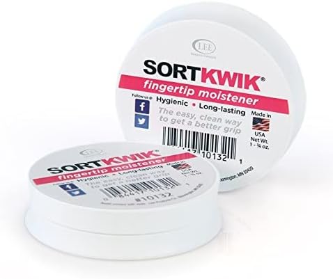 LEE 10132 Sortkwik Fingertip Moisteners, 1 3/4 oz, Pink (Pack of 2) (LEE10132)