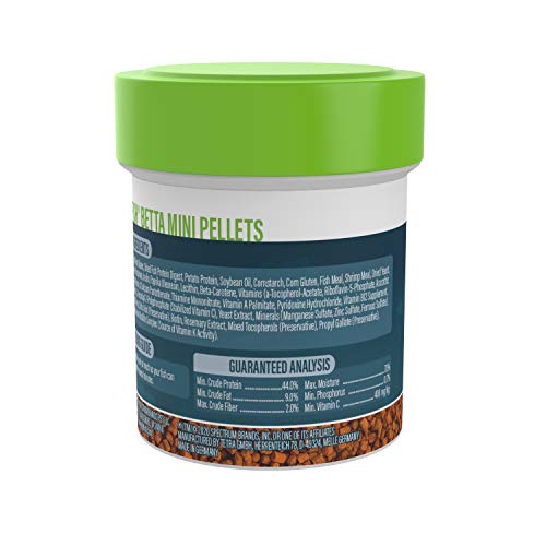 Glofish Betta Mini Pellets, 1.02 Ounce, Tropical Fish Food #TOP2