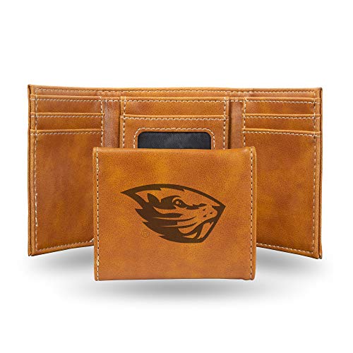 Image of Rico Industries NCAA Laser Engraved Trifold Laser Engraved Tri-Fold Wallet - Men's Accessory