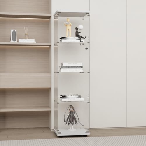GDJAASJI Vitrina con puerta de cristal y...