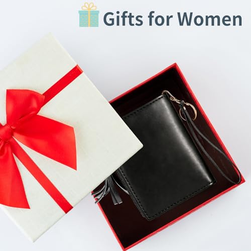 Image of Gostwo Small Wallets for Women, Stylish Womens Wallet with ID Window, Zippered Coin Pocket and Tassel. Cute RFID Wallet for Women, ideal for Teen Girls,and Commuters for Daily Use