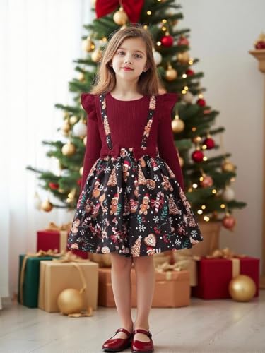 Image of TAGAS Dress for Girls II Baby Girl Dress|| Frock Girls Infants Casual wear for Kids Dresses and Jump Suite Round Neck Full Sleeve Dress for Girls