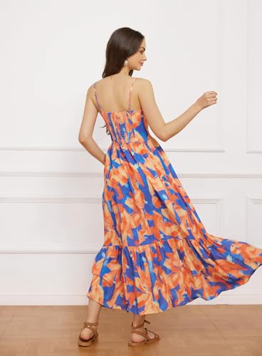 Image of GRACE KARIN Womens Summer Floral Maxi Dresses 2026 Long Flowy Boho Dress Beach Vacation Sundresses Casual Clothes with Pocket