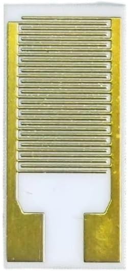 Alumina Ceramic Interdigitated Gold Electrode 100μm IDE - High-Temperature Comb Electrode