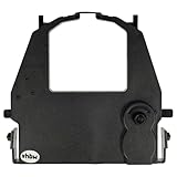 vhbw Cinta de color de escritura compatible con Fujitsu DPK3600E+, DL9300 impresora de matriz o de tickets - negro