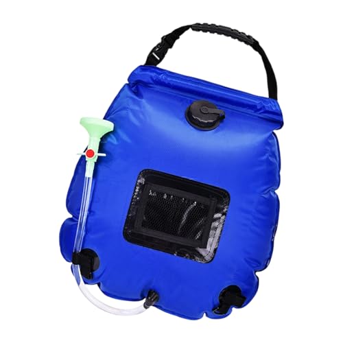 Portable Camping Shower Bag Large Capacity 20L Leakproof Washing Bag with Showerhead for Outdoor Hiking Beach Travel Foldable So