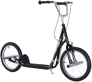 HOMCOM Adult Teen Push Scooter Kids Children Stunt Scooter Bike Bicycle Ride On 16" Pneumatic Tyres