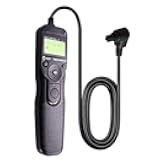 Foto&Tech LCD Timer Shutter Release Remote Control Cord (Compatible with EOS R5 Mark II 7D 6D Mark II, 5D Mark IV III II, 1DS Mark II III IV, 10D 20D 30D 40D 50D D60)