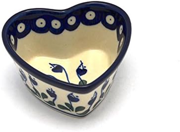 Polish Pottery Ramekin - Heart - Bleeding Heart