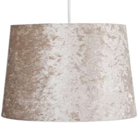 Soft Velvet Fabric Effect Dual Purpose Ceiling Lightshade - Gold